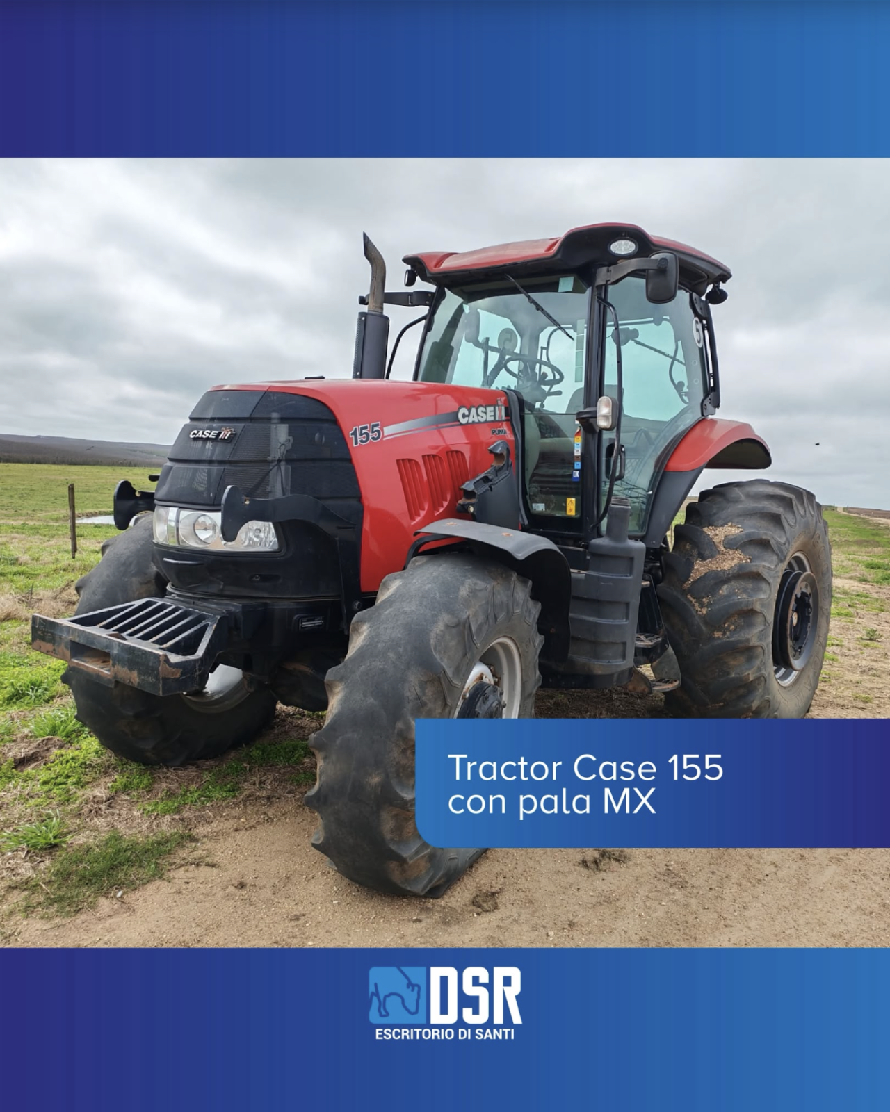 Tractor Case 155 con pala mx